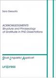 Acknowledgments Structure and Phraseology of Gratitude in PhD Dissertations